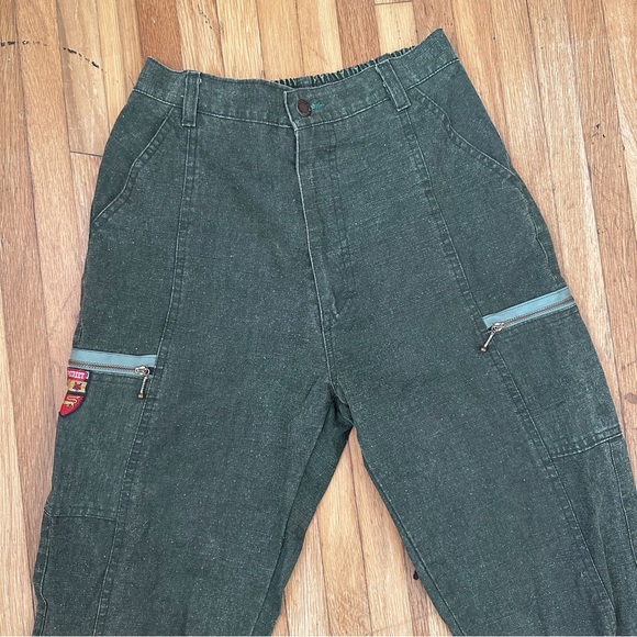 RARE VINTAGE boys army green cargo pants - Picture 7 of 8